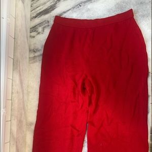 ST John Red short pants/ Gauchos SZ 14